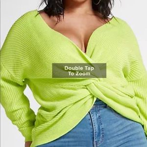 Neon Green cute sweater